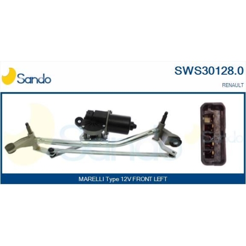 Scheibenreinigungsanlage Sando SWS30128.0 für Renault Vorne