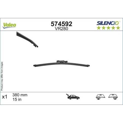 Wischblatt Valeo 574592 Silencio Rear für Land Rover Hinten