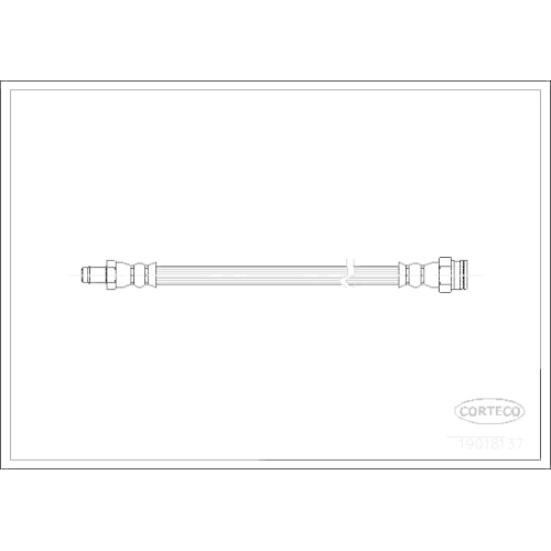 Bremsschlauch Corteco 19018137 f&uuml;r Citro&euml;n Fiat Peugeot Seat Hinterachse