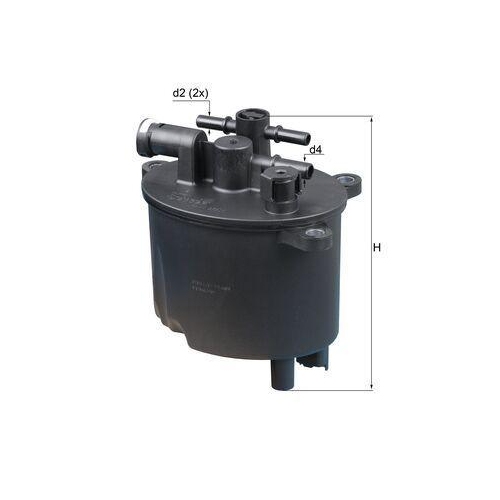 Kraftstofffilter Mahle KL 581 f&uuml;r Citro&euml;n Fiat Ford Jaguar Lancia Mitsubishi