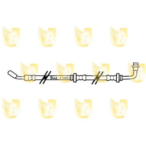 Bremsschlauch Unigom 379791 f&uuml;r Suzuki Vorderachse Links