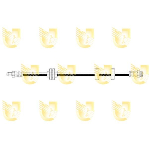 Bremsschlauch Unigom 377082 f&uuml;r Alfa Romeo Fiat Lancia Vorderachse Rechts