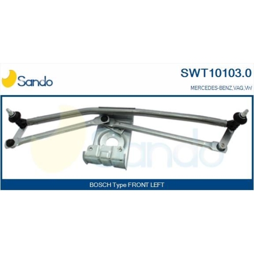 Wischergestänge Sando SWT10103.0 für Mercedes Benz Mercedes Benz Vag Vorne