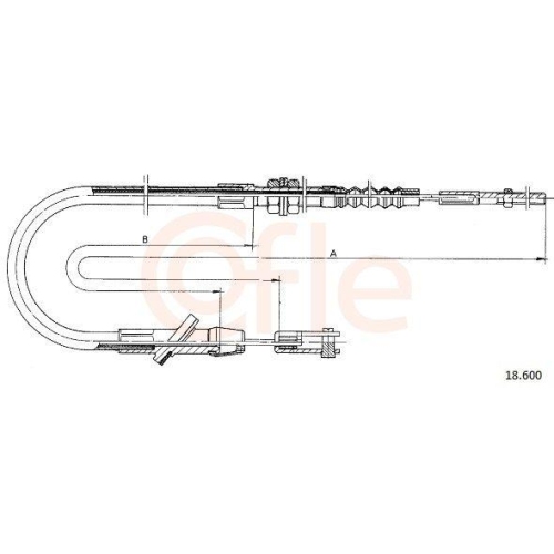 Seilzug Kupplungsbetätigung Cofle 18.600 für Suzuki