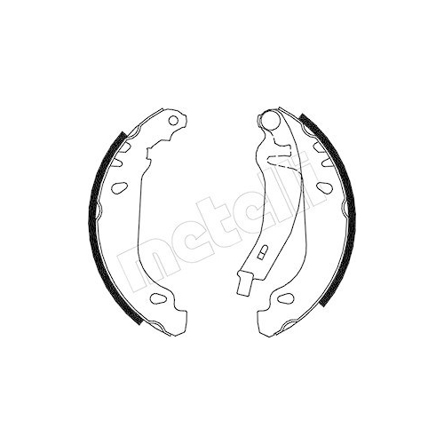 Bremsbackensatz Metelli 53-0345Y f&uuml;r Hinterachse