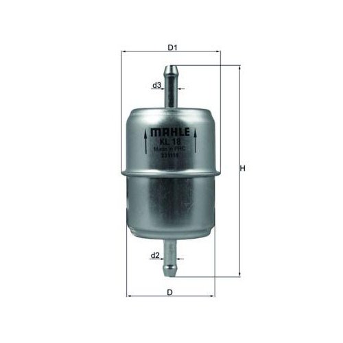 Kraftstofffilter Mahle KL 18 f&uuml;r Audi Mercedes Benz Mercedes Benz VW Cupra