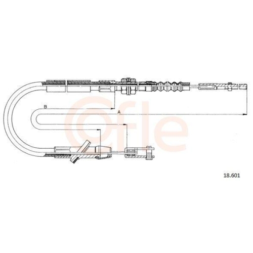 Seilzug Kupplungsbetätigung Cofle 18.601 für Suzuki