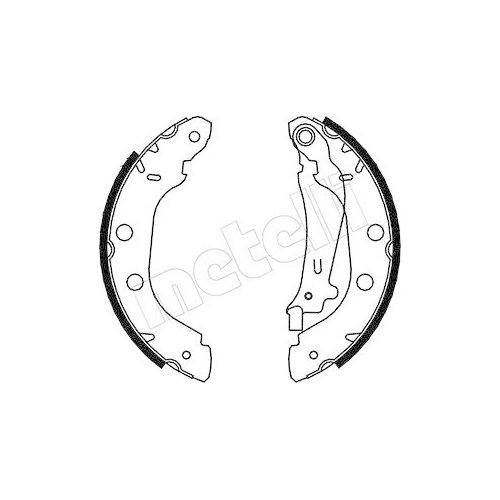 Bremsbackensatz Metelli 53-0354 f&uuml;r Nissan Renault Hinterachse