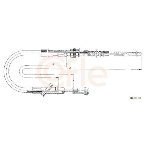 Seilzug Kupplungsbetätigung Cofle 18.6010 für Suzuki