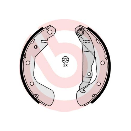 Bremsbackensatz Brembo S59514 Essential Line für Opel Vauxhall Hinterachse