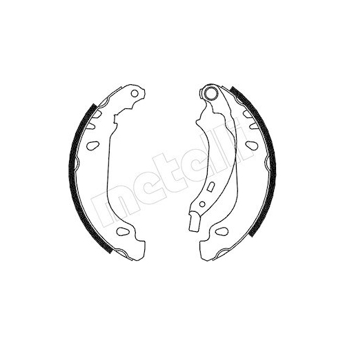 Bremsbackensatz Metelli 53-0356 f&uuml;r Renault Hinterachse