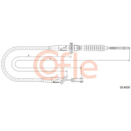 Seilzug Kupplungsbetätigung Cofle 18.6020 für Opel Suzuki