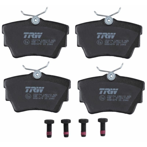 Bremsbelagsatz Scheibenbremse Trw GDB1479 Cotec f&uuml;r Vauxhall Nissan Opel Renault