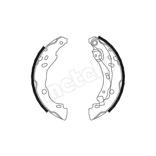 Bremsbackensatz Metelli 53-0359 f&uuml;r Nissan Renault Dacia Hyundai Hinterachse