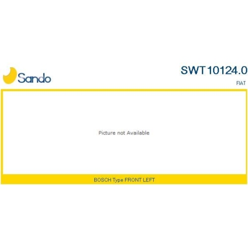 Wischergestänge Sando SWT10124.0 für Fiat Vorne