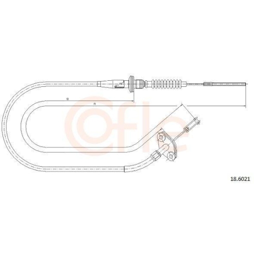 Seilzug Kupplungsbetätigung Cofle 18.6021 für Opel Suzuki