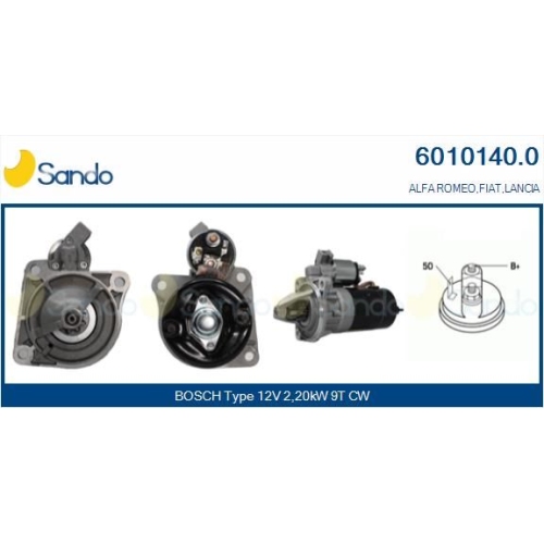 Starter Sando 6010140.0 f&uuml;r Fiat