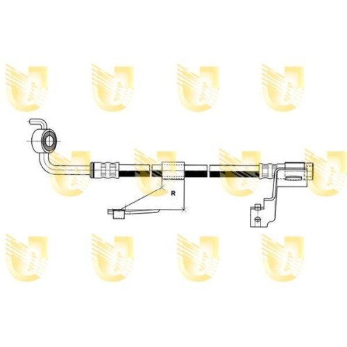 Bremsschlauch Unigom 377298 f&uuml;r Ford Vorderachse Rechts