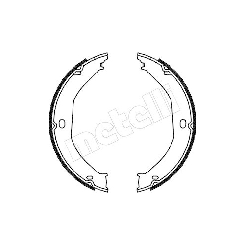 Bremsbackensatz Feststellbremse Metelli 53-0360 für Jeep Hinterachse