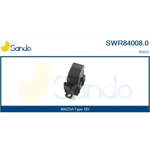 Schalter Fensterheber Sando SWR84008.0 f&uuml;r Mazda Beifahrerseitig