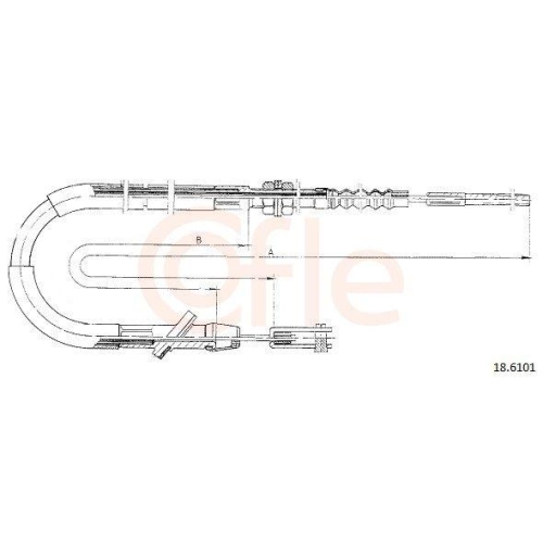 Seilzug Kupplungsbetätigung Cofle 18.6101 für Suzuki