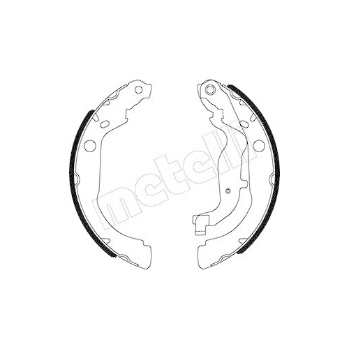 Bremsbackensatz Metelli 53-0535 f&uuml;r Dacia Hinterachse