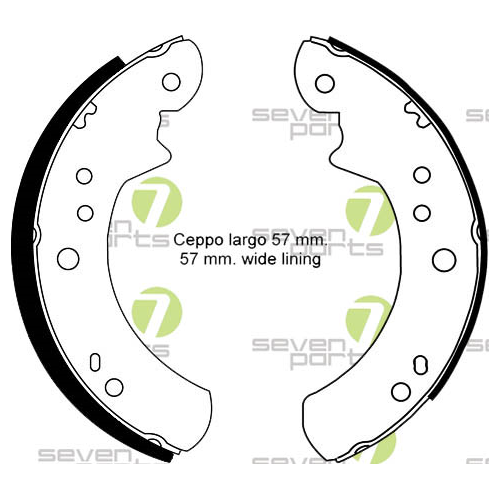 Brake Shoe Set 7 Seven Parts SVG10393 for