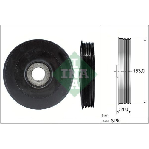 Riemenscheibe Kurbelwelle Schaeffler Ina 544 0079 10 f&uuml;r Bmw Citro&euml;n Ford Mazda