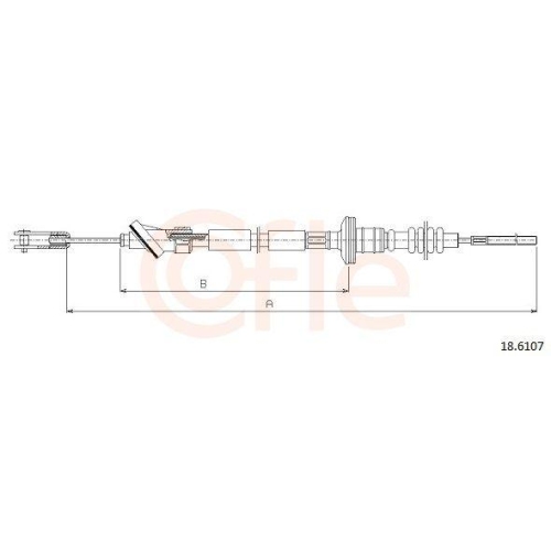 Seilzug Kupplungsbetätigung Cofle 18.6107 für Suzuki