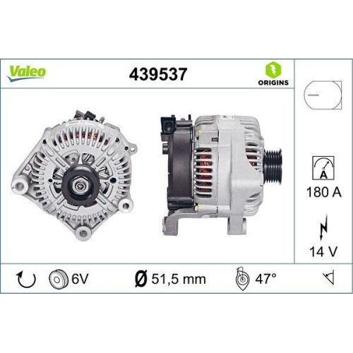 Generator Valeo 439537 Valeo Origins New Oe Technologie für Bmw