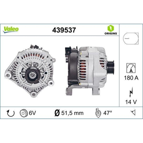 Alternatore Valeo 439537 Valeo Origins New Oe Technology per Bmw