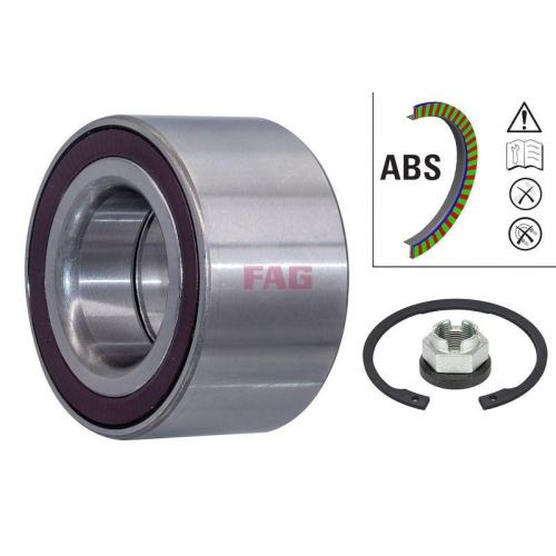 Radlagersatz Schaeffler Fag 713 6506 40 f&uuml;r Citro&euml;n Fiat Opel Peugeot Vauxhall