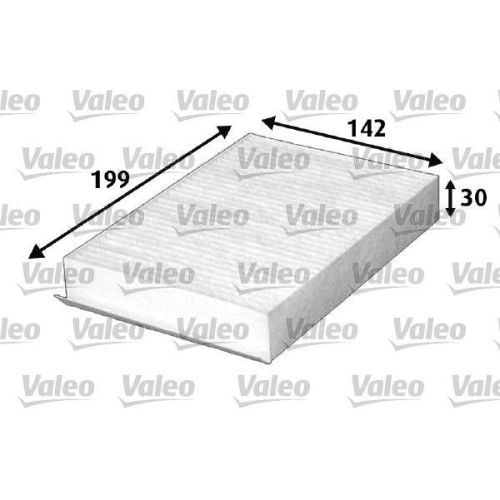 Filter Innenraumluft Valeo 715644 Valeo Essential f&uuml;r Opel Suzuki Vauxhall