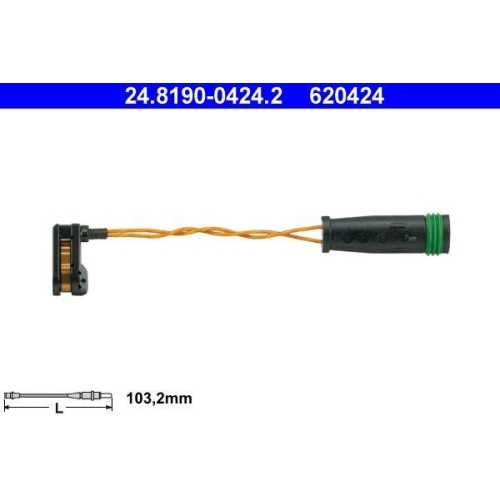 Warnkontakt Bremsbelagverschlei&szlig; Ate 24-8190-0424-2 f&uuml;r Mercedes Benz Vag
