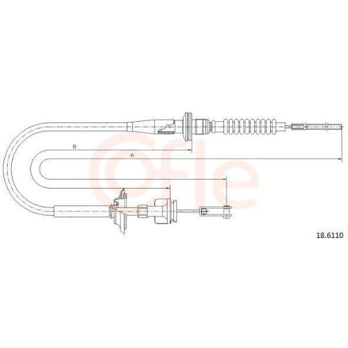 Seilzug Kupplungsbetätigung Cofle 18.6110 für Suzuki