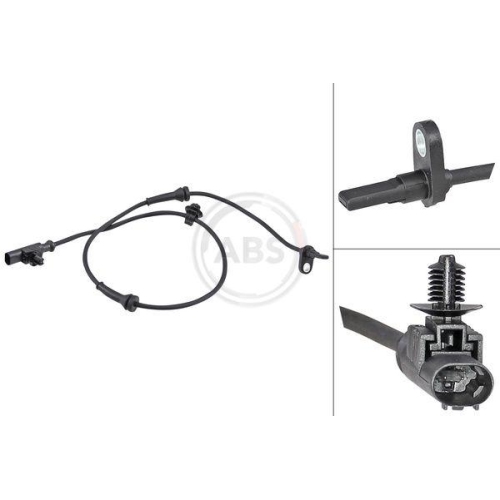 Sensor Raddrehzahl A.b.s. 31865 f&uuml;r Citro&euml;n Peugeot Toyota Vorderachse