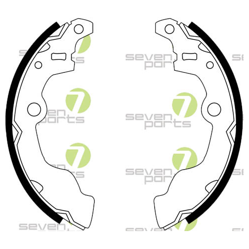 Bremsbackensatz 7 Seven Parts SVG10400 f&uuml;r Hinterachse