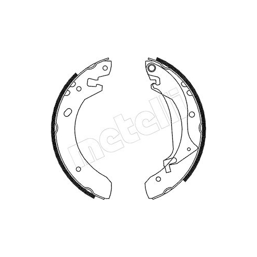 Bremsbackensatz Metelli 53-0368 f&uuml;r Rover Land Rover Hinterachse