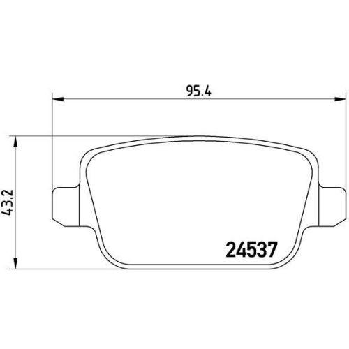 Bremsbelagsatz Scheibenbremse Brembo P44017 Prime Line f&uuml;r Volvo Land Rover