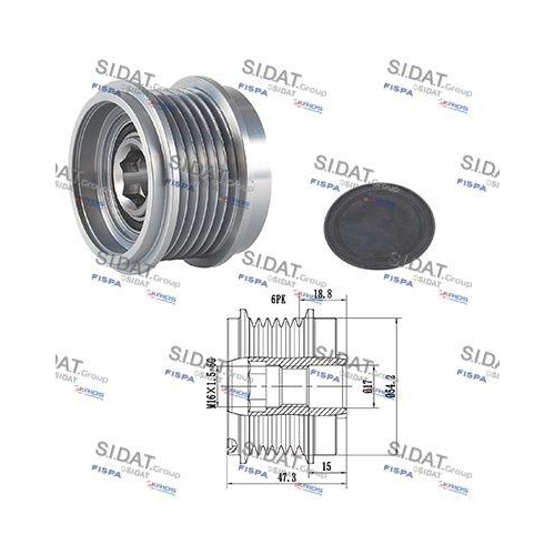 Generatorfreilauf Sidat 455253 f&uuml;r Ford