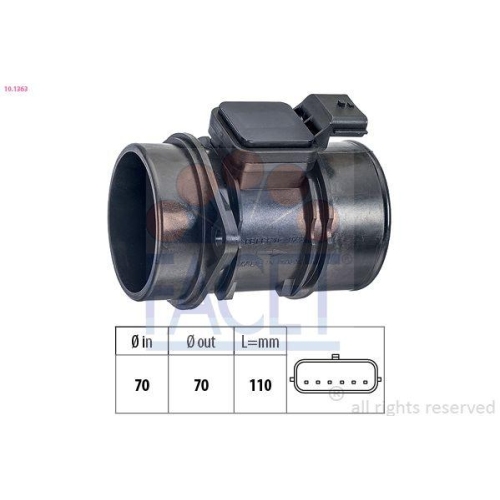 Luftmassenmesser Facet 10.1363 Made In Italy - Oe Equivalent für Nissan Renault