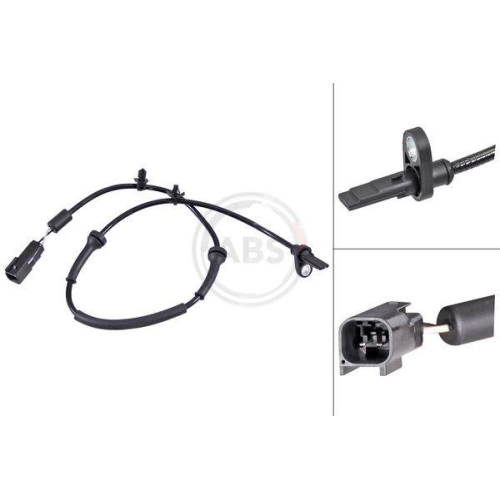 Sensor Raddrehzahl A.b.s. 30799 f&uuml;r Mazda Standard Automobile Vorderachse