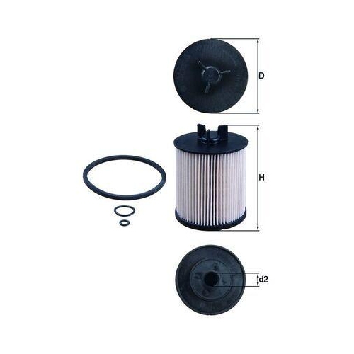 Kraftstofffilter Mahle KX 86/1D f&uuml;r Audi VW Cupra