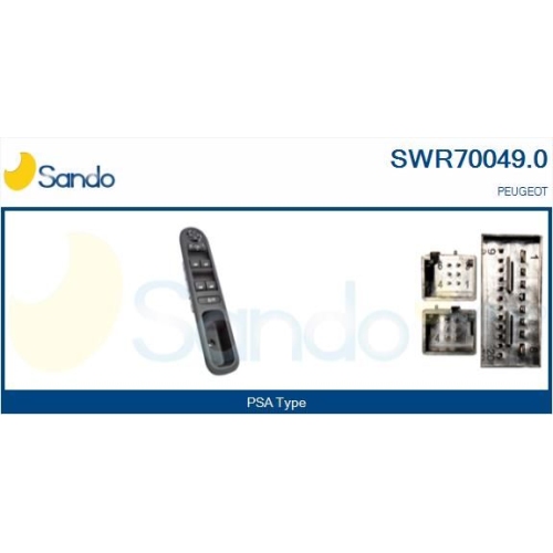 Schalter Fensterheber Sando SWR70049.0 für Citroën/peugeot