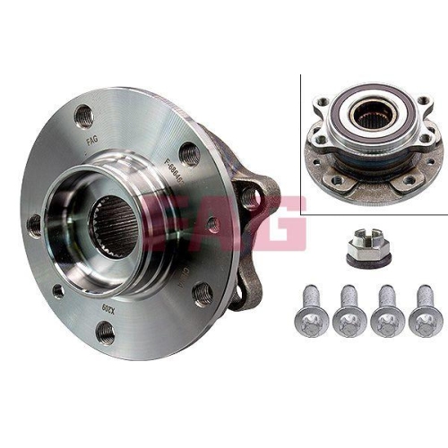 Radlagersatz Schaeffler Fag 713 6332 50 f&uuml;r Nissan Renault Vorderachse