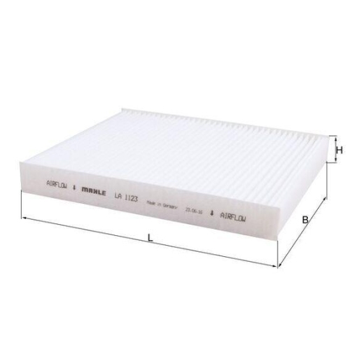 Filter Innenraumluft Mahle LA 1123 f&uuml;r Opel Chevrolet