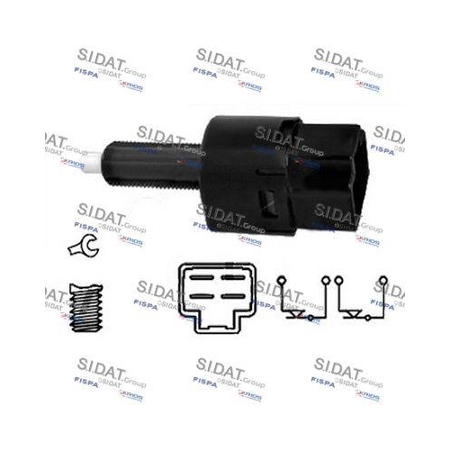 Bremslichtschalter Sidat 5.140076 für Nissan Renault