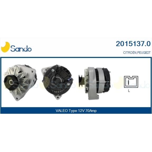 Generator Sando 2015137.0 f&uuml;r Citro&euml;n/peugeot
