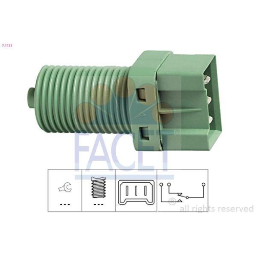Bremslichtschalter Facet 7.1131 Made In Italy - Oe Equivalent f&uuml;r Renault
