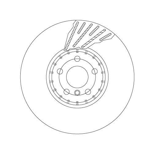 Bremsscheibe Trw DF6890S Trw Single f&uuml;r Toyota Bmw Vorderachse Links